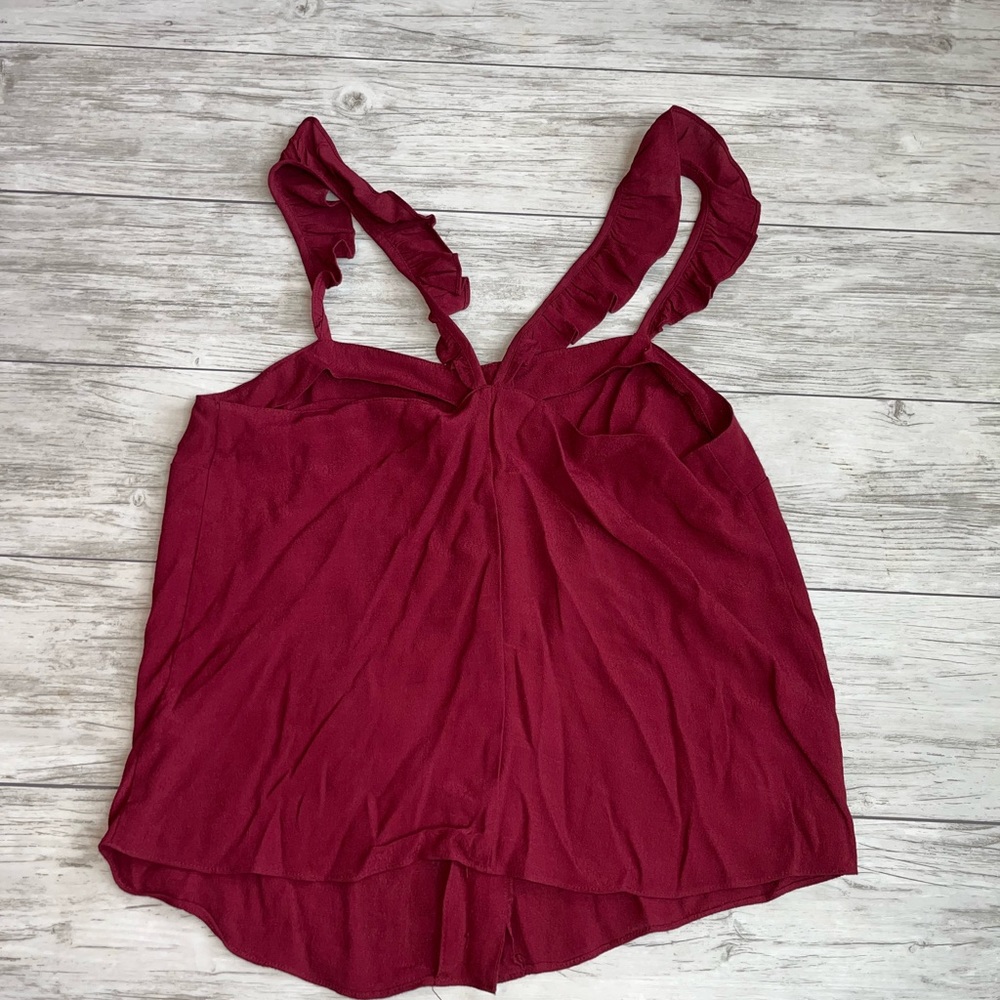 Madewell Maroon Top Size 6 - Picture 4 of 4